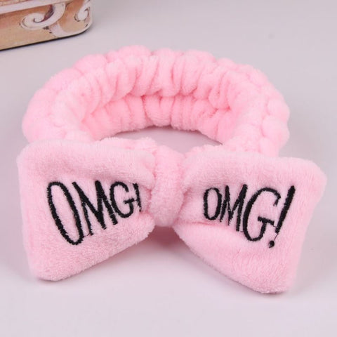 Dropshipping 2019 New Arrival Women Head Wrap Soft Coral Fleece Makeup Headband Washing Face Turban OMG Bow Hairband Hair Turban
