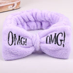 Dropshipping 2019 New Arrival Women Head Wrap Soft Coral Fleece Makeup Headband Washing Face Turban OMG Bow Hairband Hair Turban