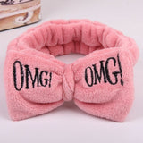 Dropshipping 2019 New Arrival Women Head Wrap Soft Coral Fleece Makeup Headband Washing Face Turban OMG Bow Hairband Hair Turban
