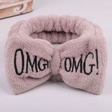 Dropshipping 2019 New Arrival Women Head Wrap Soft Coral Fleece Makeup Headband Washing Face Turban OMG Bow Hairband Hair Turban