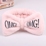 Dropshipping 2019 New Arrival Women Head Wrap Soft Coral Fleece Makeup Headband Washing Face Turban OMG Bow Hairband Hair Turban
