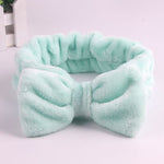 Dropshipping 2019 New Arrival Women Head Wrap Soft Coral Fleece Makeup Headband Washing Face Turban OMG Bow Hairband Hair Turban