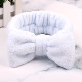 Dropshipping 2019 New Arrival Women Head Wrap Soft Coral Fleece Makeup Headband Washing Face Turban OMG Bow Hairband Hair Turban