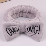 Dropshipping 2019 New Arrival Women Head Wrap Soft Coral Fleece Makeup Headband Washing Face Turban OMG Bow Hairband Hair Turban