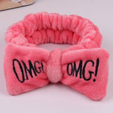 Dropshipping 2019 New Arrival Women Head Wrap Soft Coral Fleece Makeup Headband Washing Face Turban OMG Bow Hairband Hair Turban