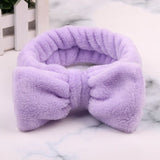 Dropshipping 2019 New Arrival Women Head Wrap Soft Coral Fleece Makeup Headband Washing Face Turban OMG Bow Hairband Hair Turban