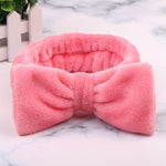Dropshipping 2019 New Arrival Women Head Wrap Soft Coral Fleece Makeup Headband Washing Face Turban OMG Bow Hairband Hair Turban