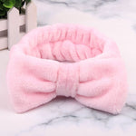 Dropshipping 2019 New Arrival Women Head Wrap Soft Coral Fleece Makeup Headband Washing Face Turban OMG Bow Hairband Hair Turban