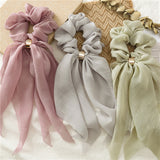 Vintage scarf, bowknot Women Hair Ponytail Holder, Rubber Serpentine Summer headbands Elastic Hair ties for Girls