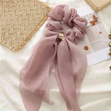 Vintage scarf, bowknot Women Hair Ponytail Holder, Rubber Serpentine Summer headbands Elastic Hair ties for Girls