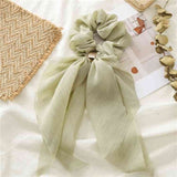 Vintage scarf, bowknot Women Hair Ponytail Holder, Rubber Serpentine Summer headbands Elastic Hair ties for Girls