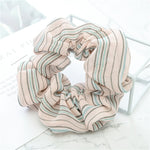 Vintage scarf, bowknot Women Hair Ponytail Holder, Rubber Serpentine Summer headbands Elastic Hair ties for Girls