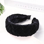 Winter Vintage Bohemian Velvet Braided Headband Knitted Hairband Hair Accessories