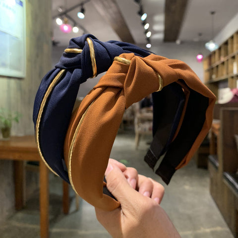 2019 New Hairband Turban for Women Phnom Penh Inlay Hair Accessories Wide Side Vintage Headband Headwear