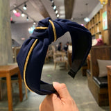 2019 New Hairband Turban for Women Phnom Penh Inlay Hair Accessories Wide Side Vintage Headband Headwear