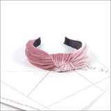2019 Velvet Women Headbands Knotted Women Vintage Hair Accessories WinterSolid Turban Elastic Hairband Head Hoop Head Band