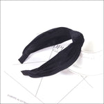 2019 Velvet Women Headbands Knotted Women Vintage Hair Accessories WinterSolid Turban Elastic Hairband Head Hoop Head Band