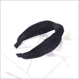2019 Velvet Women Headbands Knotted Women Vintage Hair Accessories WinterSolid Turban Elastic Hairband Head Hoop Head Band