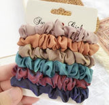 Free shipping fashion ins winter women basic scrunchies girl's hair bands Ponytail Holder Hair accessories