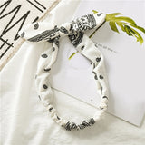 Women Sweet Hair Bands Print Headbands Retro Hair Accessories Cross Turban Bandage Bandanas Hairband Headwrap Summer Headwear