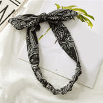 Women Sweet Hair Bands Print Headbands Retro Hair Accessories Cross Turban Bandage Bandanas Hairband Headwrap Summer Headwear