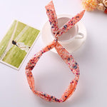 Women Sweet Hair Bands Print Headbands Retro Hair Accessories Cross Turban Bandage Bandanas Hairband Headwrap Summer Headwear