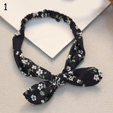 Women Sweet Hair Bands Print Headbands Retro Hair Accessories Cross Turban Bandage Bandanas Hairband Headwrap Summer Headwear