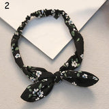 Women Sweet Hair Bands Print Headbands Retro Hair Accessories Cross Turban Bandage Bandanas Hairband Headwrap Summer Headwear