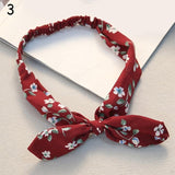 Women Sweet Hair Bands Print Headbands Retro Hair Accessories Cross Turban Bandage Bandanas Hairband Headwrap Summer Headwear