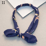 Women Sweet Hair Bands Print Headbands Retro Hair Accessories Cross Turban Bandage Bandanas Hairband Headwrap Summer Headwear