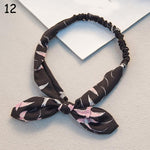 Women Sweet Hair Bands Print Headbands Retro Hair Accessories Cross Turban Bandage Bandanas Hairband Headwrap Summer Headwear