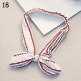 Women Sweet Hair Bands Print Headbands Retro Hair Accessories Cross Turban Bandage Bandanas Hairband Headwrap Summer Headwear
