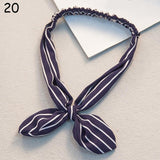 Women Sweet Hair Bands Print Headbands Retro Hair Accessories Cross Turban Bandage Bandanas Hairband Headwrap Summer Headwear