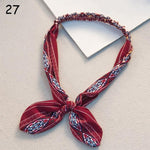 Women Sweet Hair Bands Print Headbands Retro Hair Accessories Cross Turban Bandage Bandanas Hairband Headwrap Summer Headwear