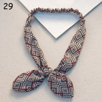 Women Sweet Hair Bands Print Headbands Retro Hair Accessories Cross Turban Bandage Bandanas Hairband Headwrap Summer Headwear