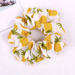 Korean Women Hearwear Girls Hair Tie Striped Lady Scrunchies Ponytail Hair Female Holder Rope Pineapple Print Hair Accessories