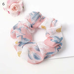 Korean Women Hearwear Girls Hair Tie Striped Lady Scrunchies Ponytail Hair Female Holder Rope Pineapple Print Hair Accessories