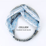 2020 NEW Hair Accessories for Women Girls Hair Bands Print Headbands Vintage Cross Turban Scarf Bandage повязка на голову DS02