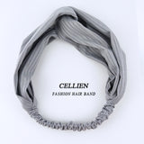 2020 NEW Hair Accessories for Women Girls Hair Bands Print Headbands Vintage Cross Turban Scarf Bandage повязка на голову DS02