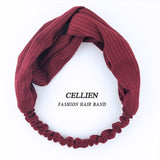 2020 NEW Hair Accessories for Women Girls Hair Bands Print Headbands Vintage Cross Turban Scarf Bandage повязка на голову DS02