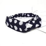 Fashion Women Girls Summer Bohemian Hair Bands Print Headbands Vintage Cross Turban Bandage Bandanas HairBands Hair Accessories