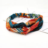 Fashion Women Girls Summer Bohemian Hair Bands Print Headbands Vintage Cross Turban Bandage Bandanas HairBands Hair Accessories