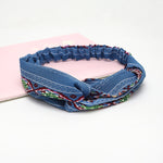 Fashion Women Girls Summer Bohemian Hair Bands Print Headbands Vintage Cross Turban Bandage Bandanas HairBands Hair Accessories