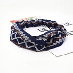 Fashion Women Girls Summer Bohemian Hair Bands Print Headbands Vintage Cross Turban Bandage Bandanas HairBands Hair Accessories