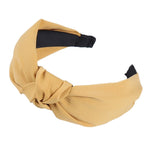 Solid Color Knot Headbands for Women Simple Fabric Girls Hairband Women Hair Accessories Wide Side Hair Band