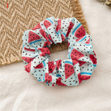 Korean Women Hearwear Girls Hair Tie Striped Lady Scrunchies Ponytail Hair Female Holder Rope Pineapple Print Hair Accessories