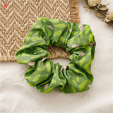 Korean Women Hearwear Girls Hair Tie Striped Lady Scrunchies Ponytail Hair Female Holder Rope Pineapple Print Hair Accessories