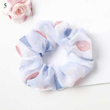 Korean Women Hearwear Girls Hair Tie Striped Lady Scrunchies Ponytail Hair Female Holder Rope Pineapple Print Hair Accessories