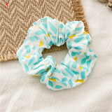 Korean Women Hearwear Girls Hair Tie Striped Lady Scrunchies Ponytail Hair Female Holder Rope Pineapple Print Hair Accessories