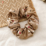 Korean Women Hearwear Girls Hair Tie Striped Lady Scrunchies Ponytail Hair Female Holder Rope Pineapple Print Hair Accessories
